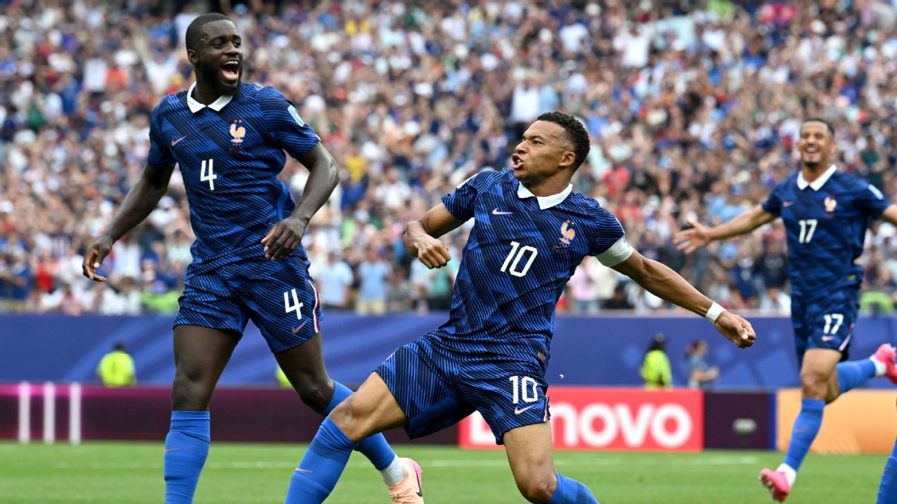 姆巴佩世界杯16球100场里程碑，法国头牌继续冲击纪录
